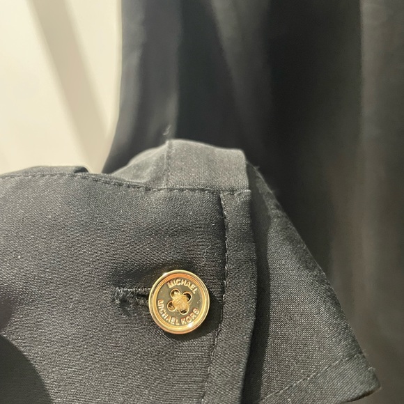 Michael Kors Black Shirt Dress with Gold accents - Picture 9 of 11